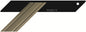 Verstekhaak 300x110mm met ALU blok brons geanodiseerd, 45 en 135 graden