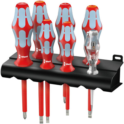 3160 I/7VDE SCHROEVENDRAAIERSET, RVS + HOUDER, 7 -DELIG