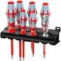 3160 I/7VDE SCHROEVENDRAAIERSET, RVS + HOUDER, 7 -DELIG