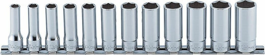 3/8" 12dlg set doppen op rail