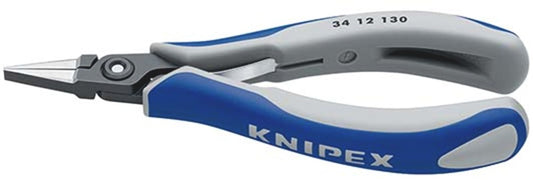 KNIPEX 34 12 130 Precisie elektronicatang met meer-componenten greep gebruineerd 130 mm