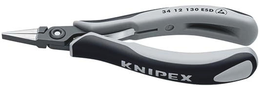 KNIPEX 34 12 130 ESD Precisie elektronicagrijptang ESD met meer-componenten greep gebruineerd 130 mm