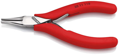 KNIPEX 35 11 115 Elektronica-grijptang met doorgestoken scharnier met antislip kunststof bekleding 1