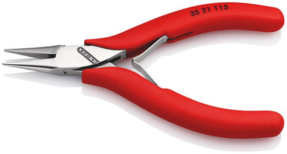 KNIPEX 35 21 115 Elektronica-grijptang met doorgestoken scharnier met antislip kunststof bekleding 1