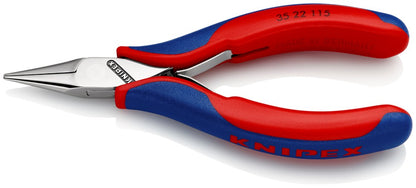 KNIPEX 35 22 115 Elektronica-grijptang met doorgestoken scharnier met meer-componenten greep 115 mm