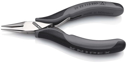 KNIPEX 35 22 115 ESD Elektronica-grijptang ESD met doorgestoken scharnier met meer-componenten greep
