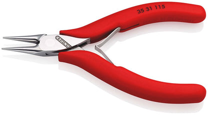 KNIPEX 35 31 115 Elektronica-grijptang met doorgestoken scharnier met antislip kunststof bekleding 1