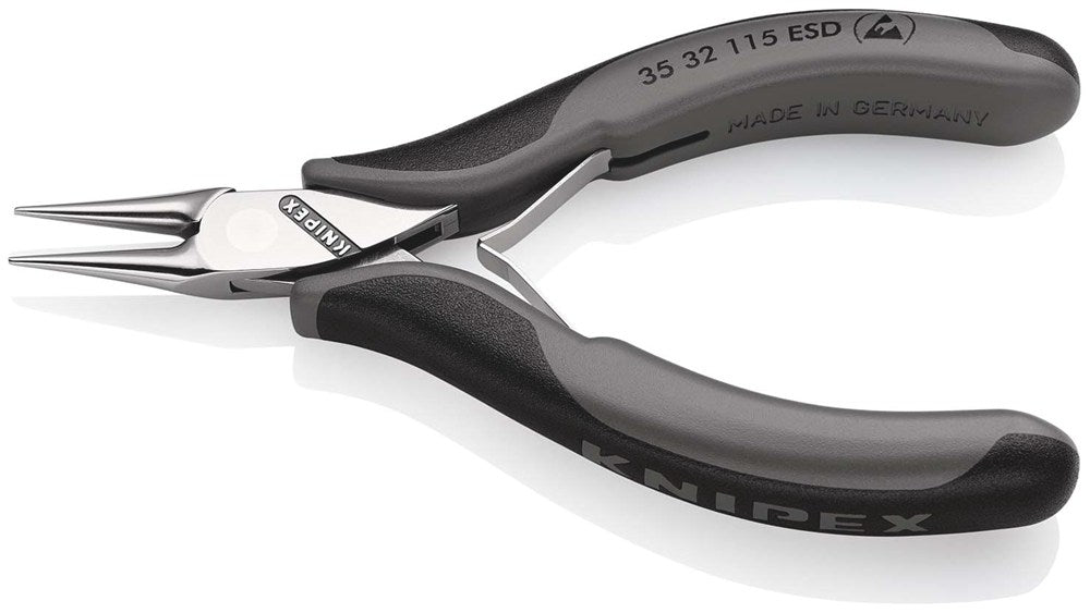 KNIPEX 35 32 115 ESD Elektronica-grijptang ESD met doorgestoken scharnier met meer-componenten greep