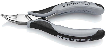 KNIPEX 35 42 115 ESD Elektronica-grijptang ESD met doorgestoken scharnier met meer-componenten greep