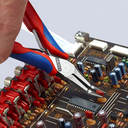 KNIPEX 35 82 145 Elektronica-grijptang met doorgestoken scharnier met meer-componenten greep 145 mm