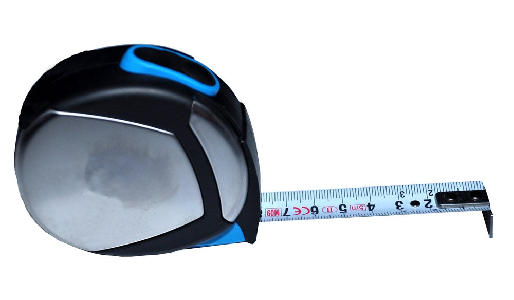 Rolbandmaatmeter 5mtr. bandbreedte 19mm, RvS band