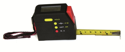 Digitale rolbandmaat 5mtr./16ft met hold-functie, bandbreedte 19mm