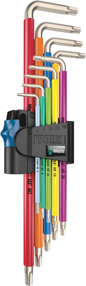 3967/9 TX SXL MULTICOLOUR HF STAINLESS 1 STIFTSLEUTELSET MET VASTHOUDFUNCTIE, RVS, 9-DELIG