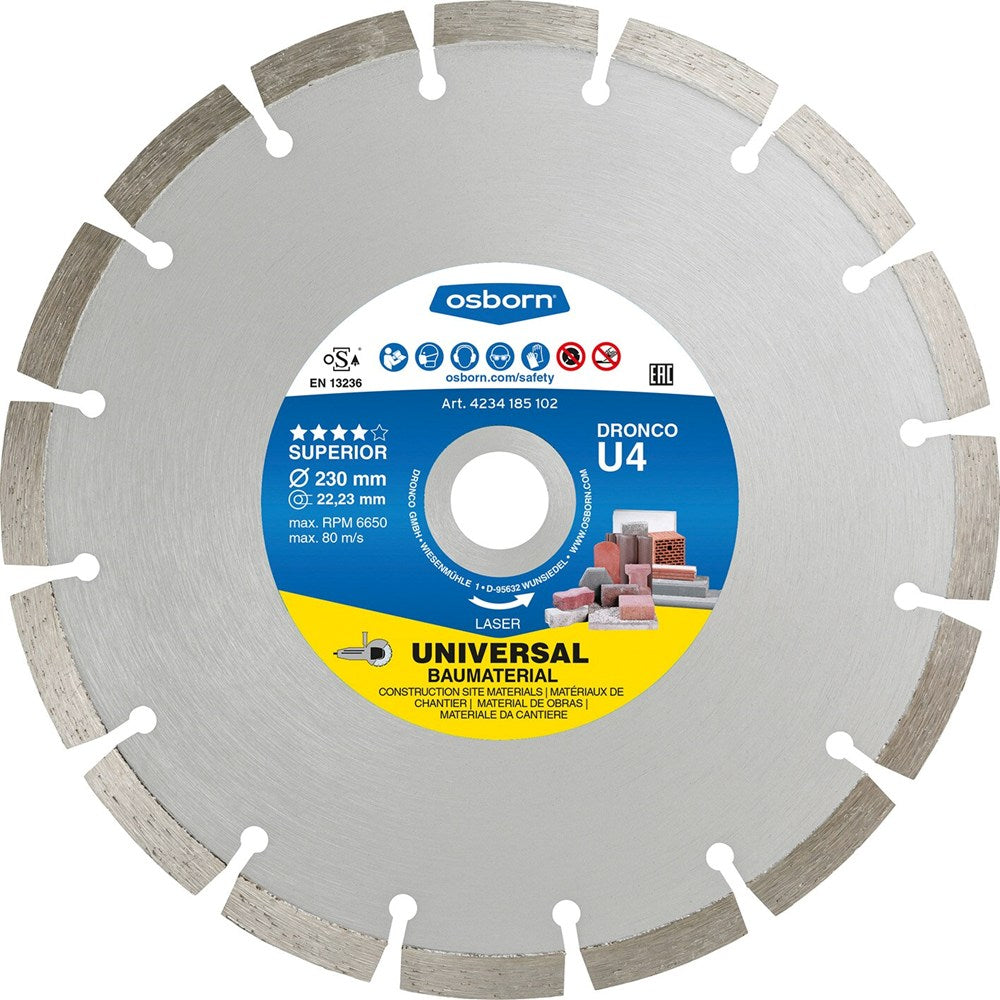 Diamantschijf 180x2,4x22mm Superior U4