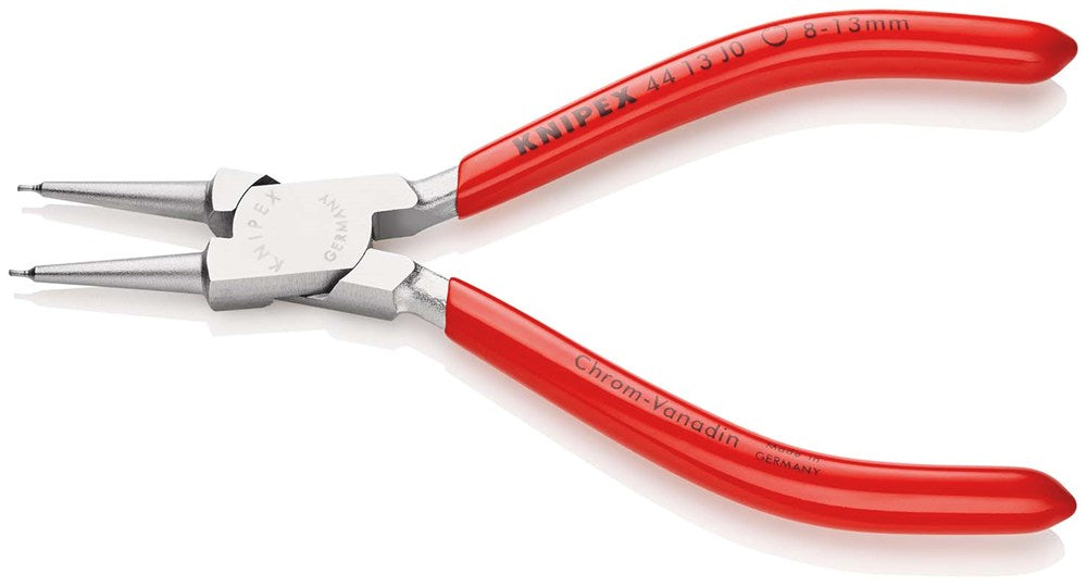 KNIPEX 44 13 J0 Borgveertang voor binnenringen in boringen met kunststof bekleed verchroomd 140 mm