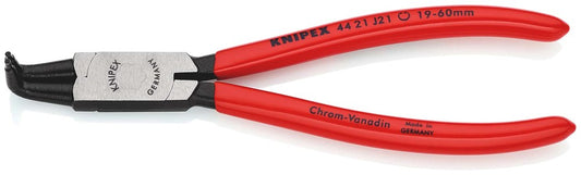 KNIPEX 44 21 J21 Borgveertang voor binnenringen in boringen met kunststof bekleed zwart geatramentee
