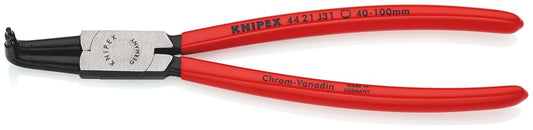 KNIPEX 44 21 J31 Borgveertang voor binnenringen in boringen met kunststof bekleed zwart geatramentee