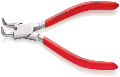 KNIPEX 44 23 J11 Borgveertang voor binnenringen in boringen met kunststof bekleed verchroomd 130 mm