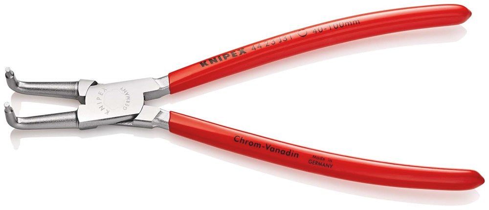 KNIPEX 44 23 J31 Borgveertang voor binnenringen in boringen met kunststof bekleed verchroomd 215 mm