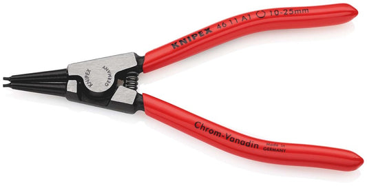 KNIPEX 46 11 A1 Borgveertang voor buitenringen op assen met kunststof bekleed zwart geatramenteerd 1