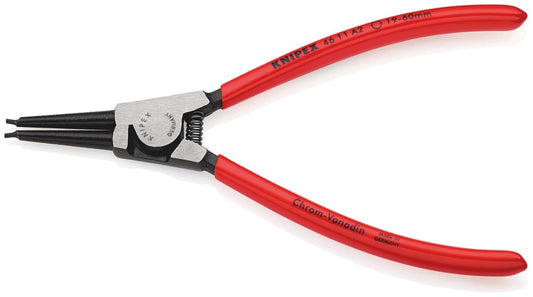 KNIPEX 46 11 A2 Borgveertang voor buitenringen op assen met kunststof bekleed zwart geatramenteerd 1