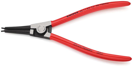 KNIPEX 46 11 A3 Borgveertang voor buitenringen op assen met kunststof bekleed zwart geatramenteerd 2