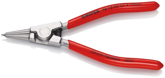 KNIPEX 46 13 A0 Borgveertang voor buitenringen op assen met kunststof bekleed verchroomd 140 mm