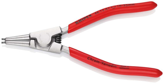 KNIPEX 46 13 A1 Borgveertang voor buitenringen op assen met kunststof bekleed verchroomd 140 mm