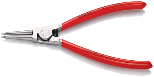 KNIPEX 46 13 A2 Borgveertang voor buitenringen op assen met kunststof bekleed verchroomd 180 mm