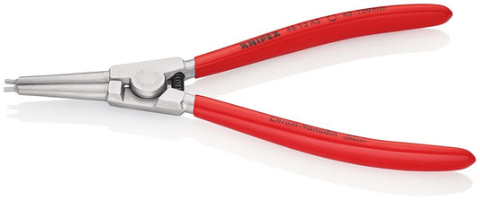 KNIPEX 46 13 A3 Borgveertang voor buitenringen op assen met kunststof bekleed verchroomd 210 mm