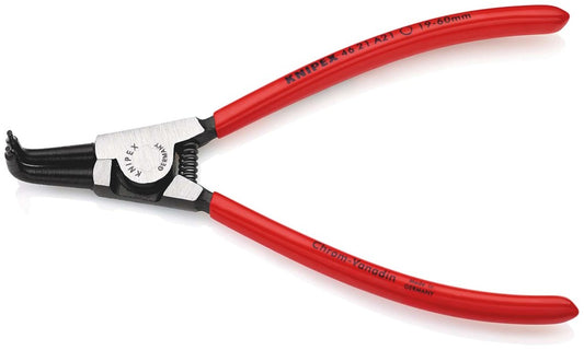 KNIPEX 46 21 A21 Borgveertang voor buitenringen op assen met kunststof bekleed zwart geatramenteerd