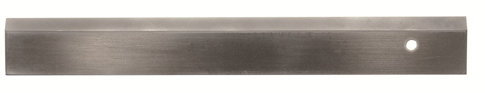 Werkplaatsliniaal 3000x50x8mm met facet, verzinkt en gepolijst