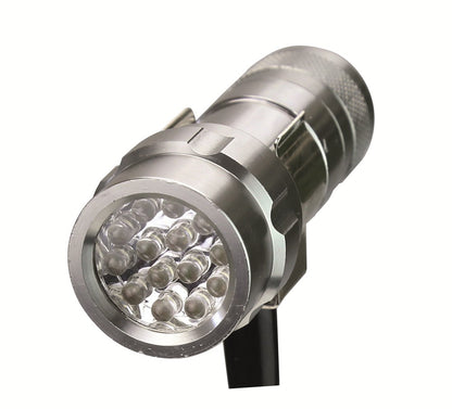LED-Leuchte flexiblem Gestange rundem Dauermagnet 30kg. Hohe 210mm