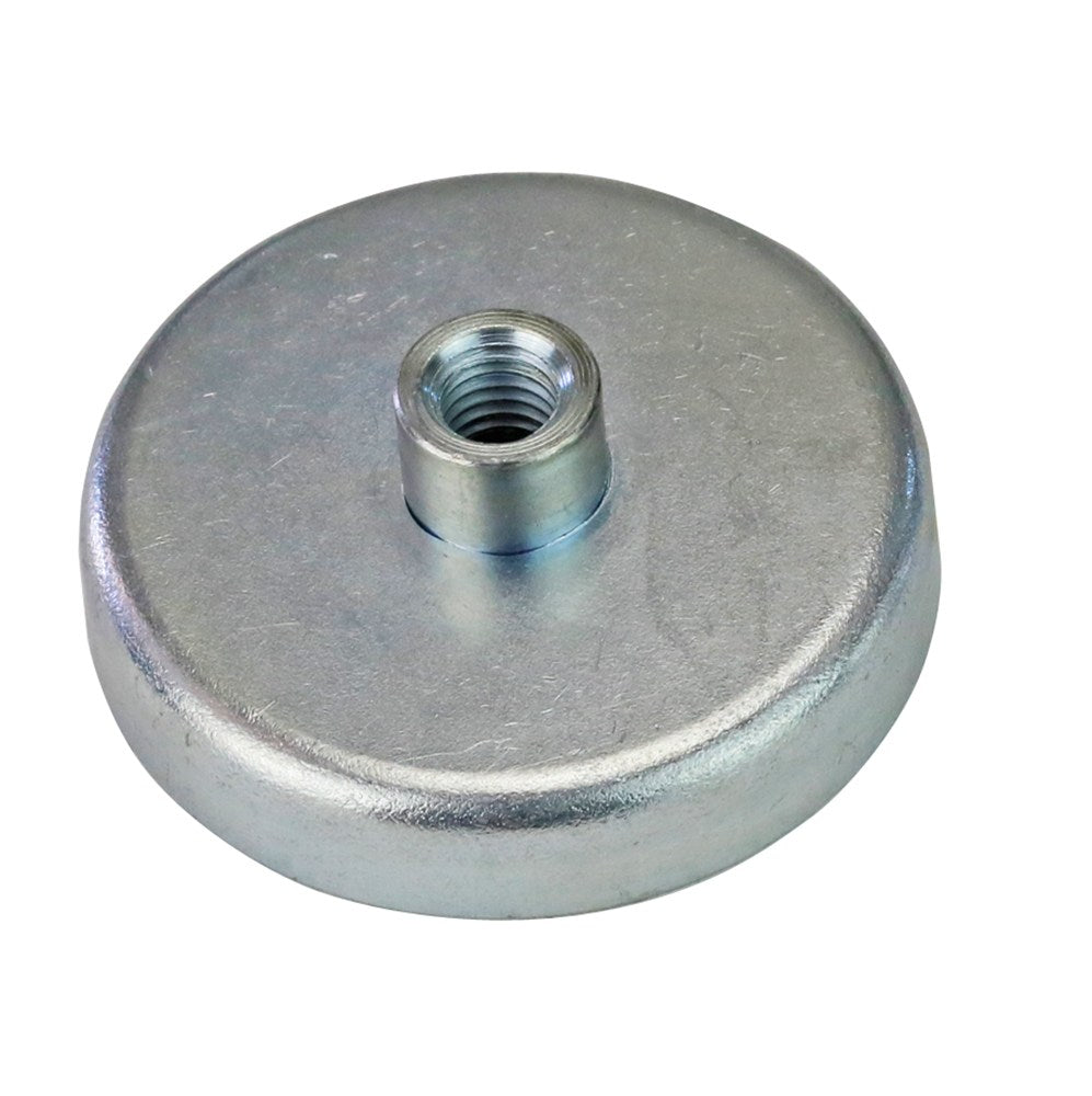Dauermagnet-Fu mit Gewinde 24 kg Haftkraft, Fu 50x10mm,