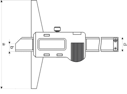 Digitale diepteschuifmaat 150x100mm IP67, water en stofdicht