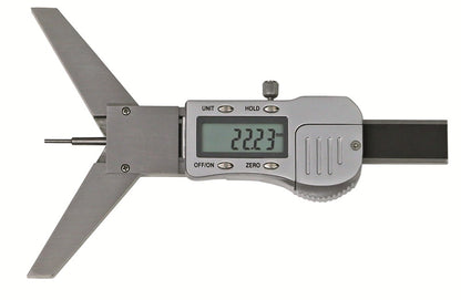 Digitale diepteschuifmaat 0-50mm hoekmeetbrug 120°, voor assen 5-200mm