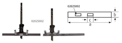 Meetbrug voor digitale diepteschuifmaat bruglengte 200mm