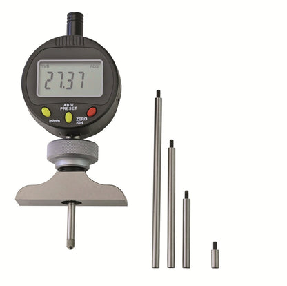 Digitale draaimeter 25mm, met meetbrug 100x16mm, meetdiepte 125mm