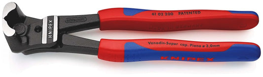 KNIPEX 61 02 200 Boutenvoorsnijtang grote krachtoverbrenging met kunststof bekleed zwart geatramente