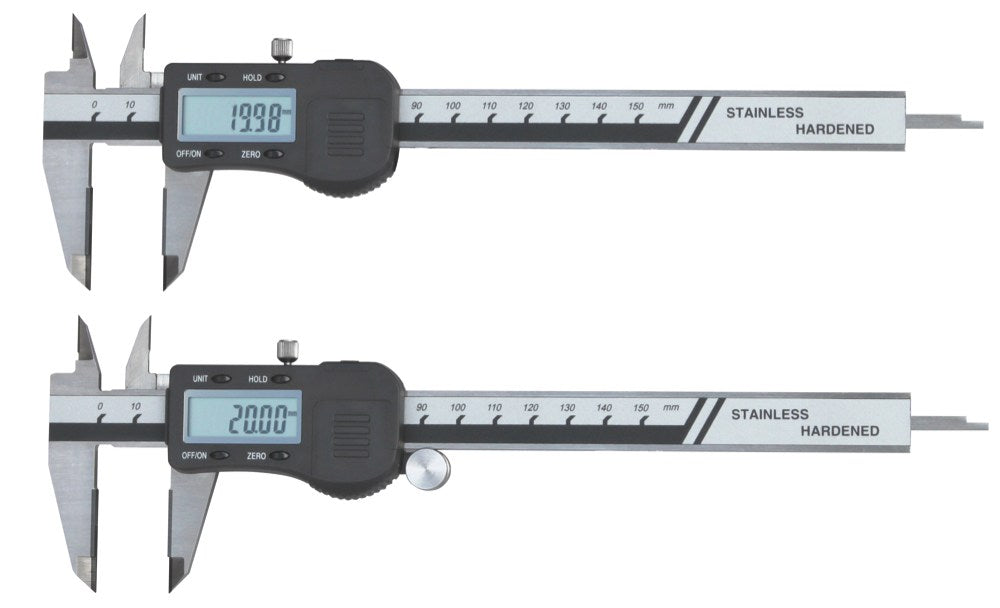 Digitale schuifmaat 200x50mm Met hardmetalen bek en punten