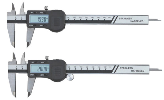 Digitale schuifmaat 200x50mm Met hardmetalen bek en punten