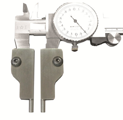 Insteek punten tbv schuifmaat Nr. 61 diameter 5mm, L-70mm, zij en onderkant