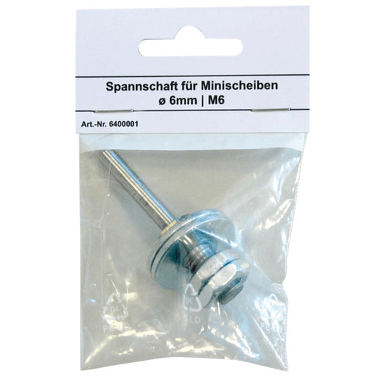 Spanpen voor minislijpschijven 6mm x M6