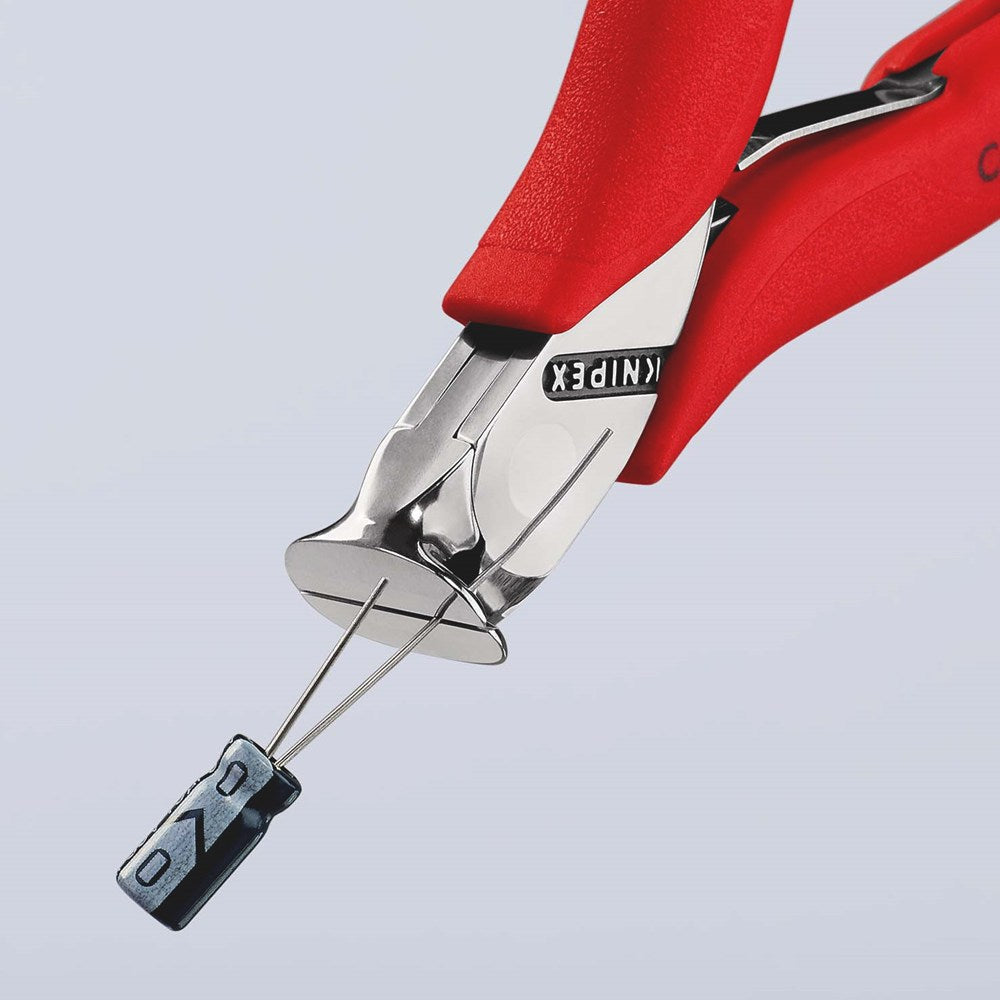 KNIPEX 64 01 115 Elektronica-voorsnijtang met antislip kunststof bekleding 115 mm