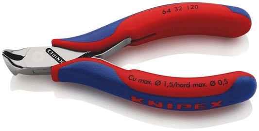 KNIPEX 64 32 120 Elektronica-voorsnijtang met meer-componenten greep 120 mm
