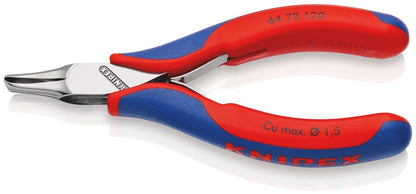 KNIPEX 64 72 120 Elektronica-voorsnijtang met meer-componenten greep 120 mm
