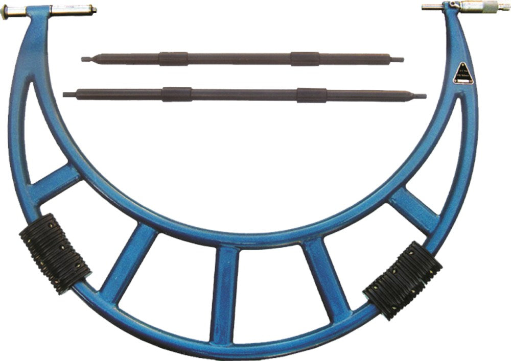 Precisie micrometer 0,5mm 700-800mm met 2 verwisselbare meetstiften 25+50mm