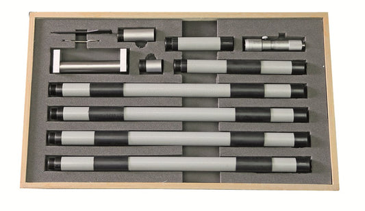 Set speerschroefmaten 100-1300mm aflez, 0,01mm in alu koffer