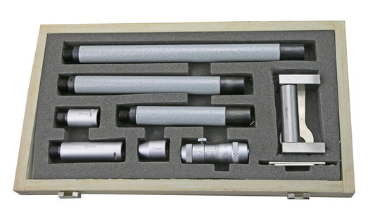 Set speerschroefmaten 50-600 aflez, 0,01mm in alu koffer