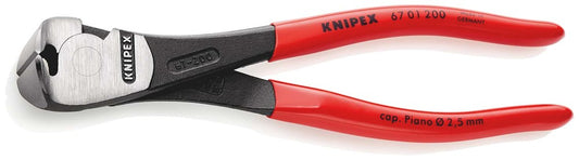 KNIPEX 67 01 200 Kracht-voorsnijtang met kunststof bekleed zwart geatramenteerd 200 mm